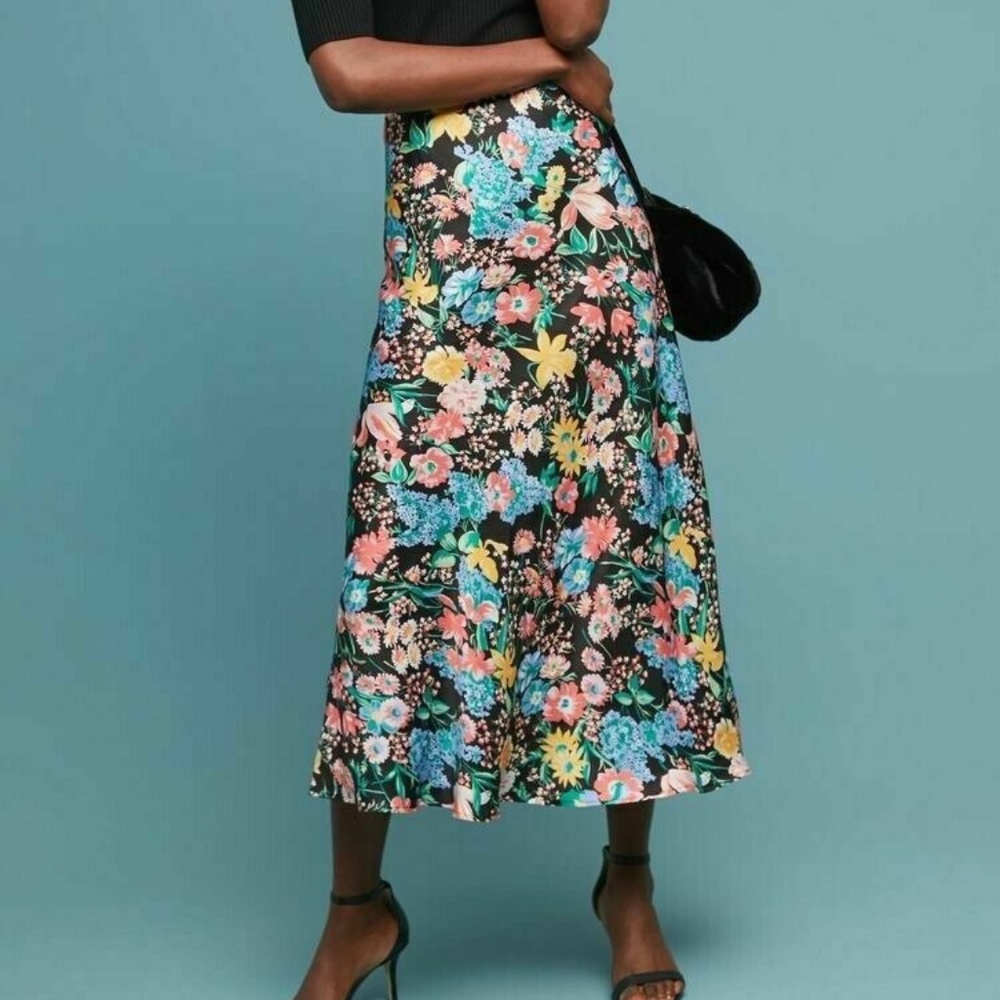 Anthropologie FLORENCE BIAS MIDI SKIRT